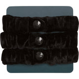 Oversized, Thick Afro-Puff Scrunchies™ Black Velvet