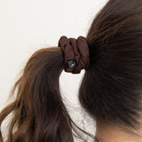 Oversized, Thick Afro-Puff Scrunchies™ Brown