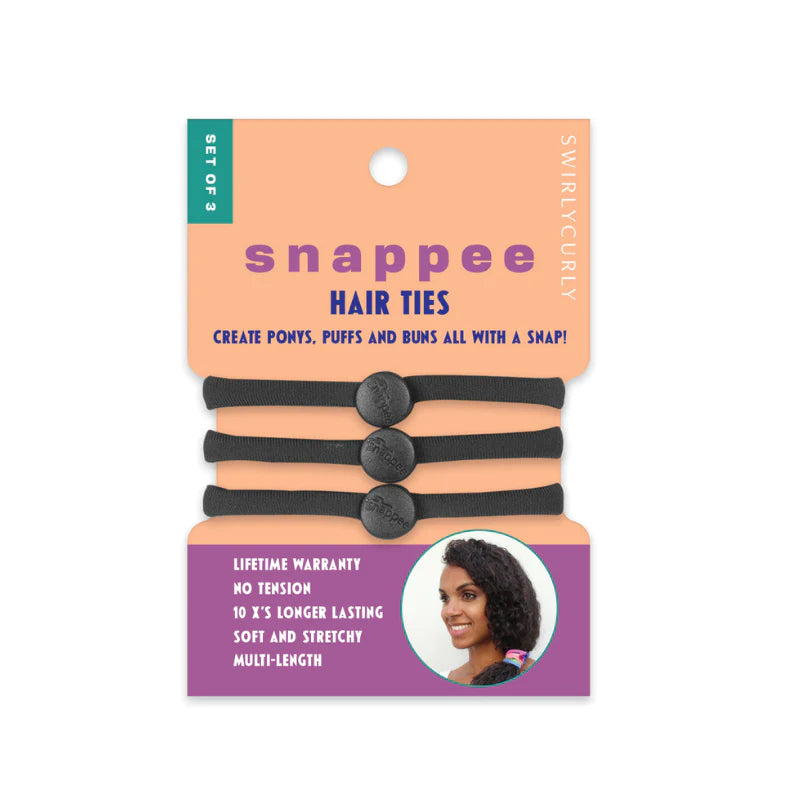 The Original Snappee™ Hair Ties | Ponytail Holders for Curly Hair