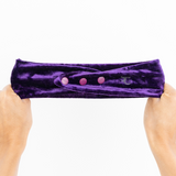 Adjustable Headband with EdgeProtect™ Purple Velvet