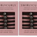 Two Packs of Snappee™ Hair Tie 5 Pack - SWIRLYCURLY