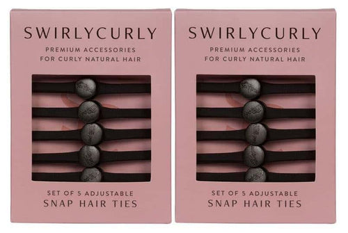 Two Packs of Snappee™ Hair Tie 5 Pack - SWIRLYCURLY